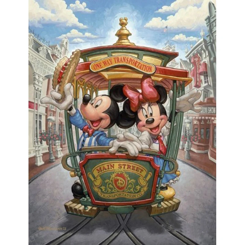 

Diamond Mosaic Photos of Rhinestones Full Square / Round 5D DIY Diamond Painting Cartoon mickey Disney land Pattern Decor FG104