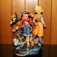 Jump Force Коллекционная серия Diorama статуя Гоку Луффи Наруто Узумаки Фигурки Игрушка Игрушечная модель подарок