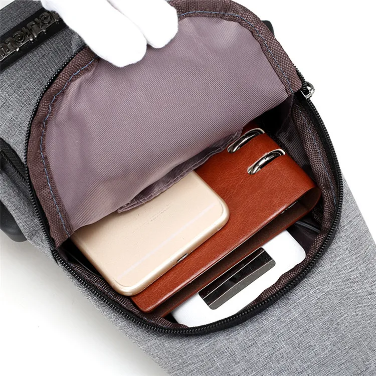 Мужской короткий дорожный умный маленький рюкзак, Летний мужской повседневный наплечный рюкзак, внешняя usb зарядка, противоугонная нагрудная сумка