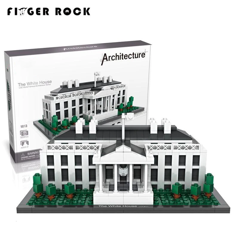 

America President White House Mini Bricks Architecture Building Blocks Model Early Educational Kids Toys Compatible LegoINGLYs