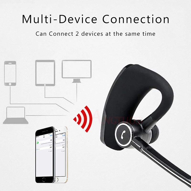FANGTUOSI high quality V8S Business Bluetooth Headset Wireless Earphone with mic for iPhone Bluetooth V4.1 Phone Handsfree