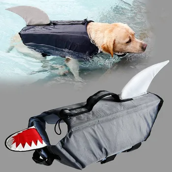 

Dog Shark Duck Style Summer Clothes Pet Dog Life Jacket Outdoor Life Dog Swimming Safety Suit Polyester Fibre Material Clothes
