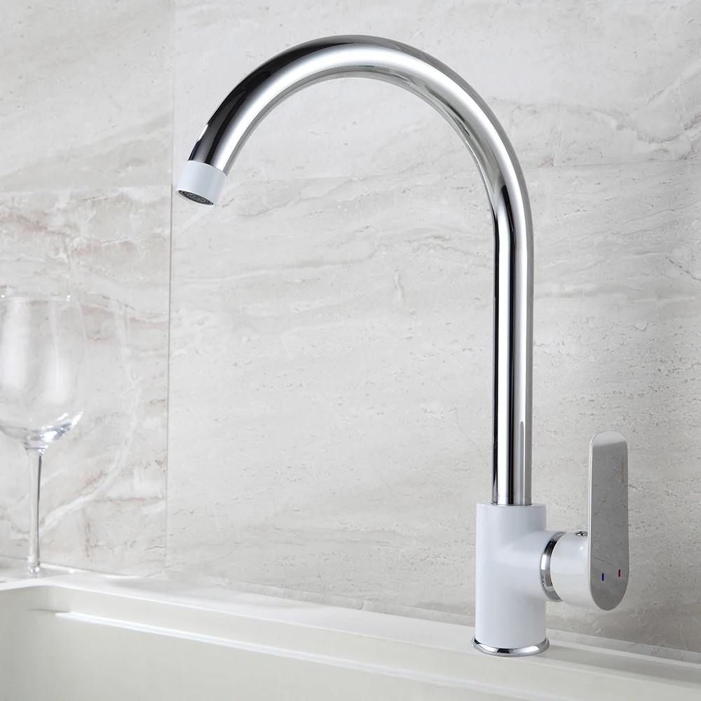 360 Degree Swivel Chrome Kitchen Faucet Solid Brass One Handle Mixer Sink Tap Hot and Cold Water Faucet Kitcehn Tap Torneira 360 Degree Swivel Chrome Kitchen Faucet Solid Brass One Handle Mixer Sink Tap Hot and Cold Water Faucet Kitcehn Tap Torneira