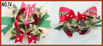 

free shipping 30pcs Newest 6'' Large Stacked hair bows Layered boutique hair bows animal print bows hair bows