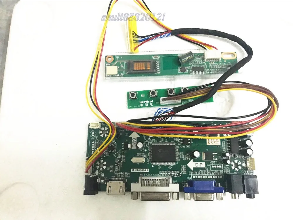 

New HDMI+DVI+VGA Driver board Controller Board M.NT68676.2 board for LP141WX1(TL)(A2) LED scree