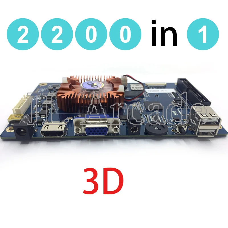 

100 x 3d game 2200 in1 Game Console PCB 3D Arcade Machine Board Support CGA VGA HDMI for HD Video Games Console Pandora Treasure