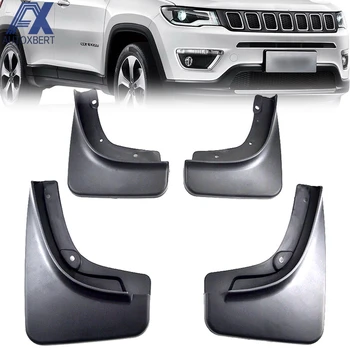 

AX For Jeep Compass 2017 2018 Set Molded Car Mud Flaps Mudflaps Splash Guards Mud Flap Mudguards Fender Front Rear Car Styling