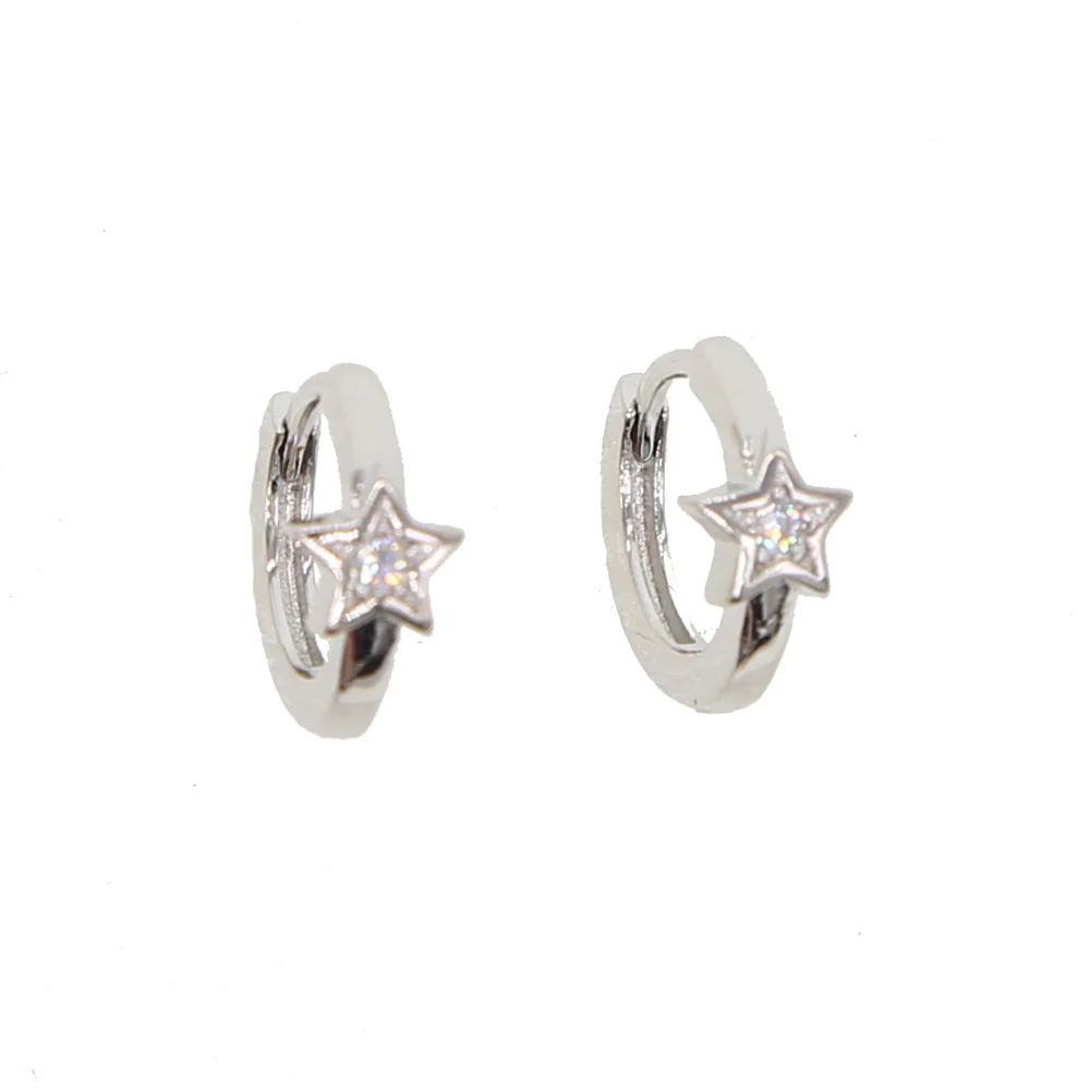 

2018 Top Popular Earrings With AAA CZ Circle HOOP Earrings Simple Earrings small Circle Gold Color Hoop Earrings For Women