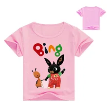 Bing Bung Clothing Rabbit Cartoon T-shirts Summer New Children T Shirt for Children Tops Tees Boys Shirt Kids Clothes T-shirt Bing Bung Clothing Rabbit Cartoon T-shirts Summer New Children T Shirt for Children Tops Tees Boys Shirt Kids Clothes T-shirt