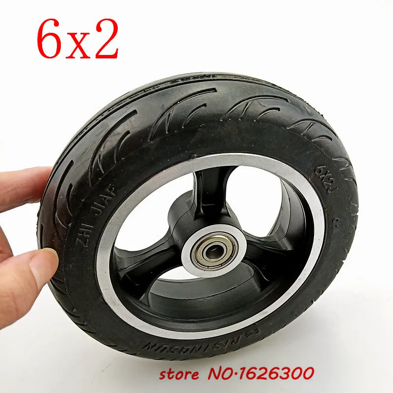 Высокое качество 6x2J твердые шины ступицы колеса F0 расширенное заднее колесо 6 дюймов электрический скутер твердые шины колеса