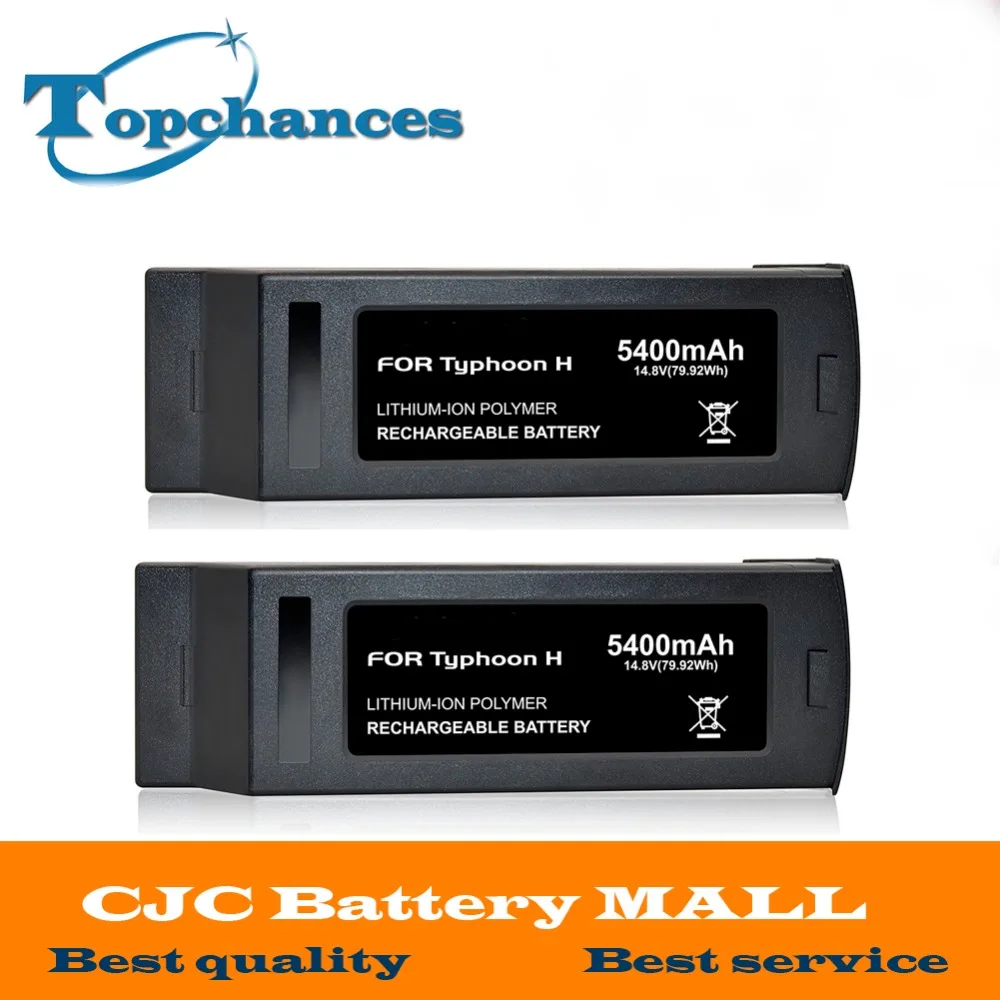 

2PCS High Quality 4S Full 5400mAh 14.8V 79.92Wh Replacement LiPo Battery for Yuneec Typhoon H Drone RC Quadcopter