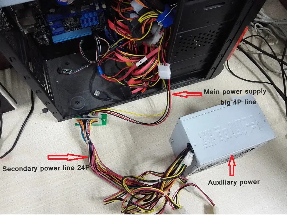 ATX to SATA 24Pin Triple Relay Add2PSU Multiple Power Supply Adapter Connector
