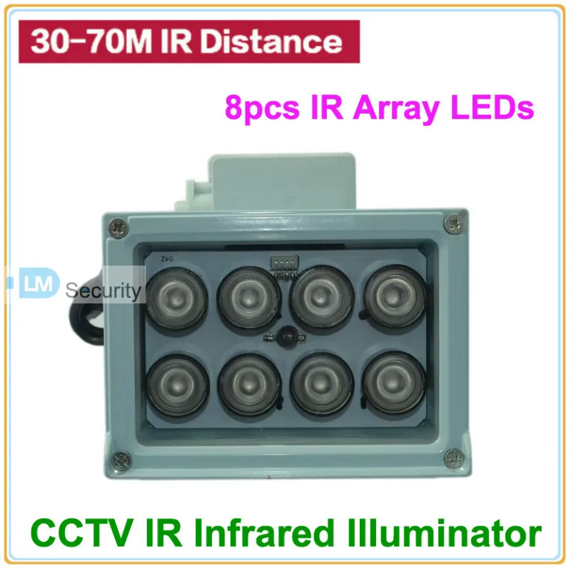 Lihmsek 8 шт. ИК-светодиодов 30 45 60 90 градусов ИК-осветитель инфракрасная лампа CCTV
