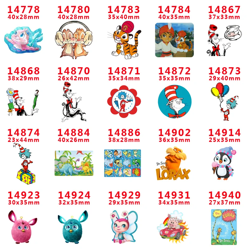 

Free shipping 30 pcs cartoon character planar resin PR 14902