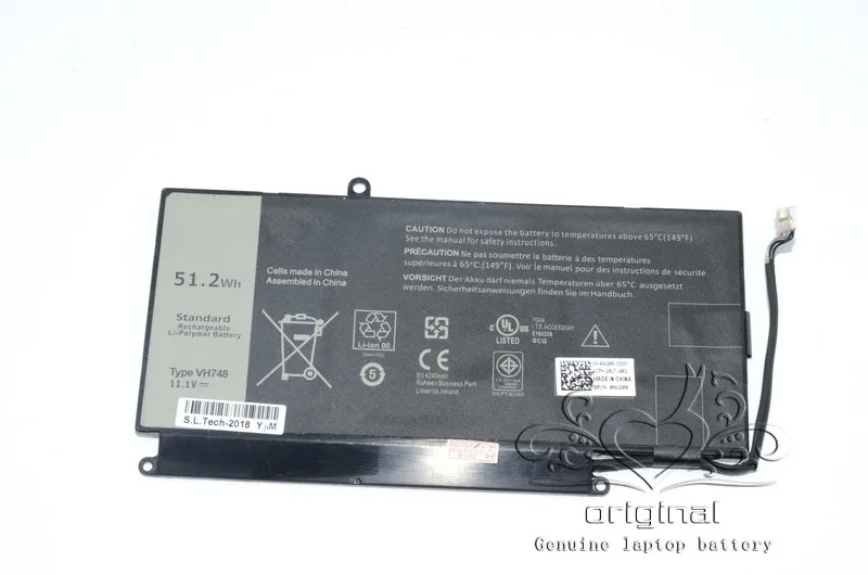 JIGU VH748 Оригинальный аккумулятор для ноутбука для Dell v5560 V5460 v5470 для inspiron 14-5439