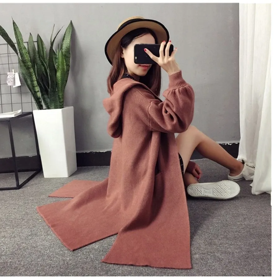 Jimmy goth hooded autumn and winter cardigan sweater