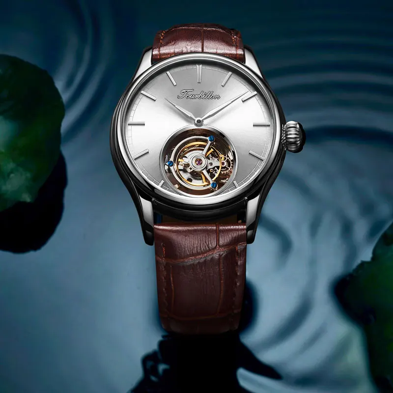 Настоящие Tourbillon, мужские часы, Копейка, механические часы, Топ бренд, роскошные Tourbillon, для мужчин, t, мужские часы, montre homme, 7005G - Цвет: S-S