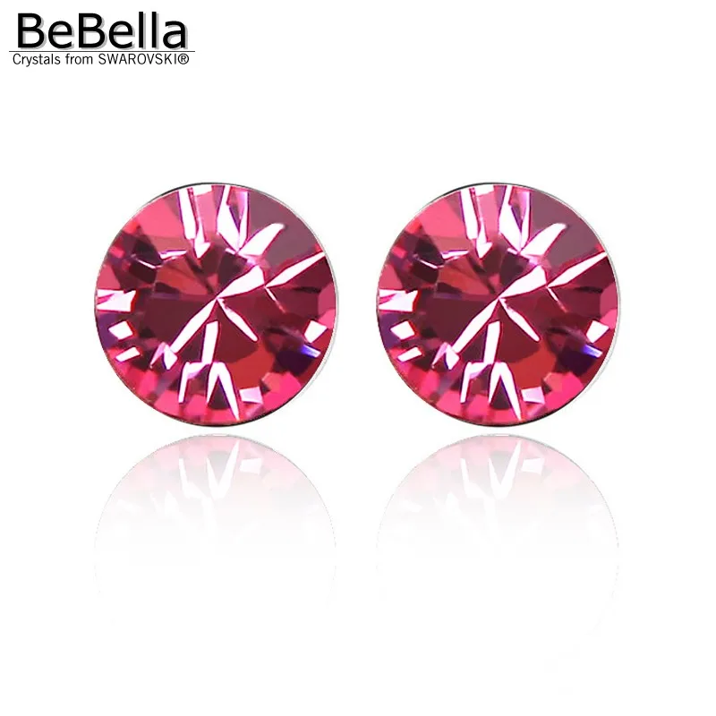 Женские серьги гвоздики с кристаллами Сваровски 5 мм|crystal stud earrings|stud earringscrystal |