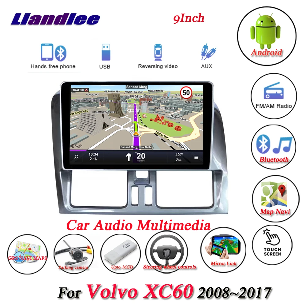 Liandlee Car Android System For Volvo XC60 2008~2017 With Aux Radio GPS Navi MAP Navigation HD Screen Multimedia No DVD Player Liandlee Car Android System For Volvo XC60 2008~2017 With Aux Radio GPS Navi MAP Navigation HD Screen Multimedia No DVD Player