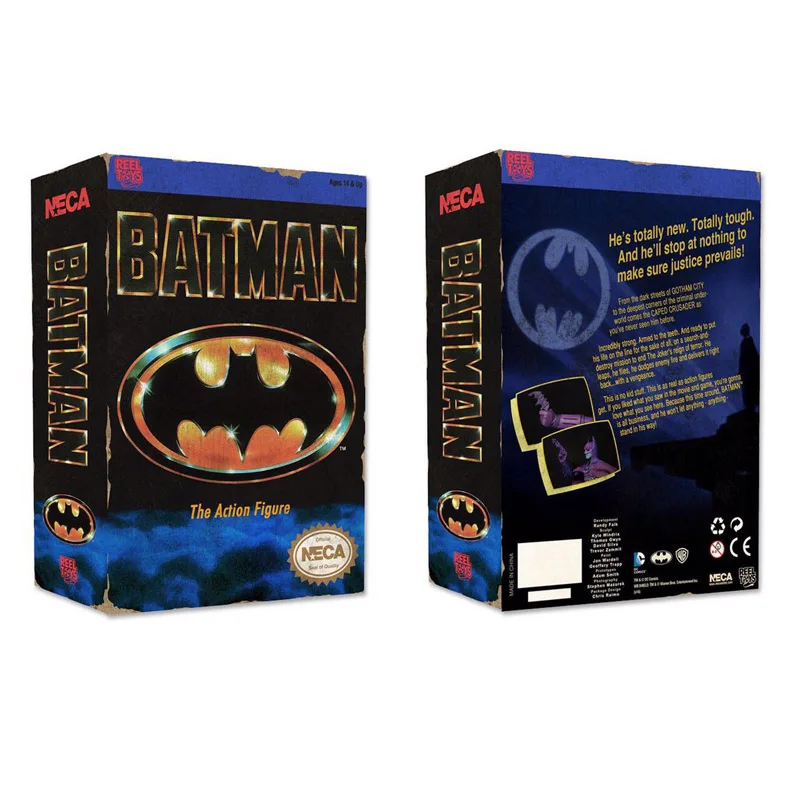 NECA Бэтмен Фигурка Классическая видеоигра внешний вид Бэтмен с тазером игрушка 17,5 см