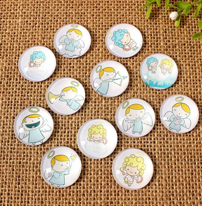 cartoon angel Glass Crystal Mosaic Multi Color Cabochons for Making DIY Crafts | Дом и сад