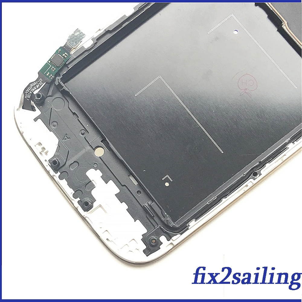 ЖК дисплей Super Amoled для Samsung Galaxy S4 i9500 i9505 сменный экран рамка pantalla дигитайзер