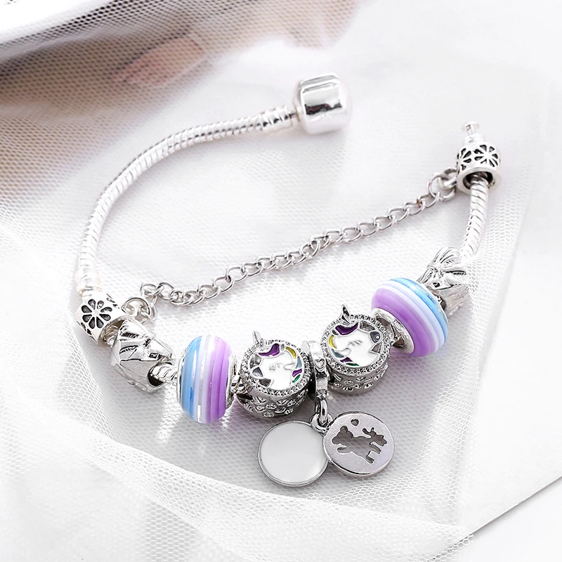 Unicorn Charm Beads Bracelet -Unicorn Fashion HTB1jpthXtfvK1RjSszhq6AcGFXaq