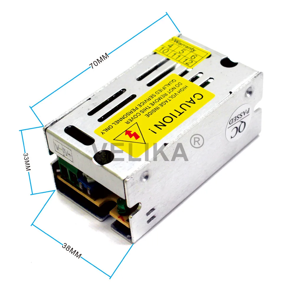 Мини размер импульсный источник питания DC 12V 1.25A 15W Светодиодный драйвер