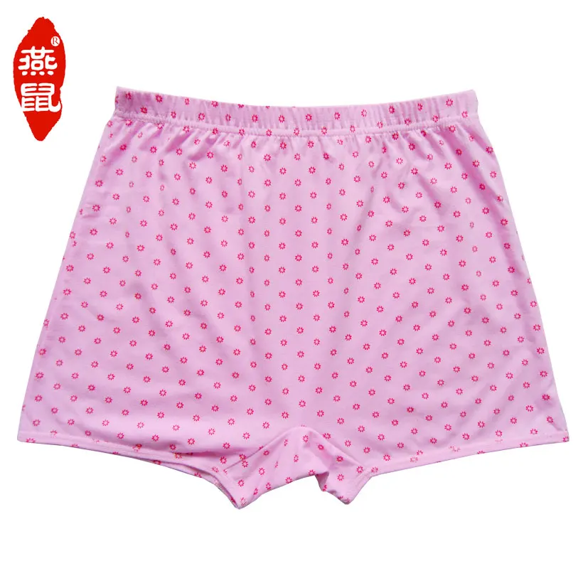 Женские хлопковые трусики с высокой талией и цветочным принтом|cotton panties|plus