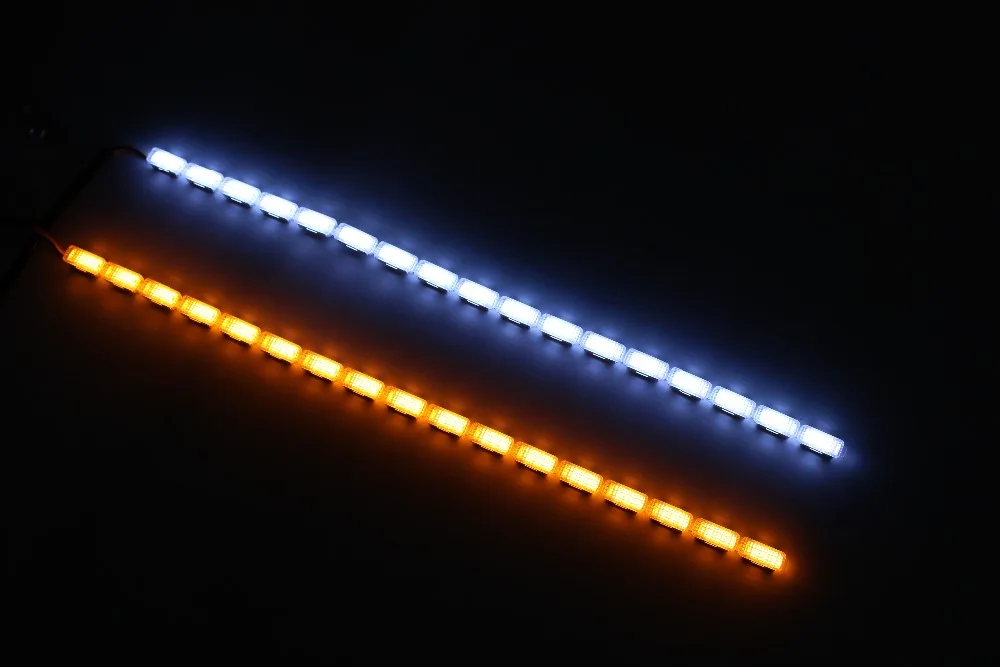 

SANVI Car Rear-End Collision Strip Flexible Led Strobe Tail Box Atmosphere Light LED tear eye drl crystal led flowing drl