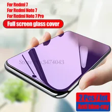 2 шт Полное закаленное стекло для Xiaomi Redmi Note 7 8 Pro Полное покрытие экрана Защитная пленка для Redmi note 8 7 Pro стекло
