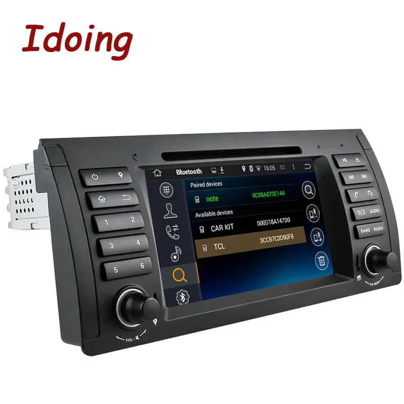 Cheap Idoing 1Din Steering Wheel For BMW E39/38/53 Car DVD Multimedia Video Player Android7.1 Quad Core GPS Navigation Touch Screen TV 3