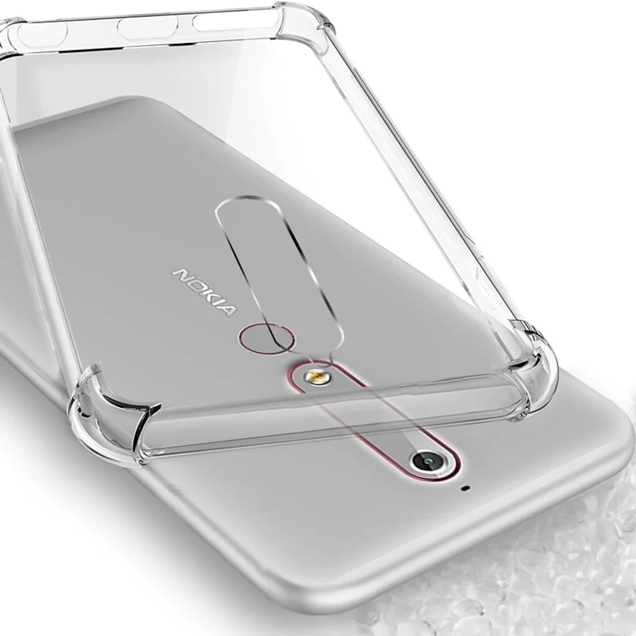 Coque Nokia 1, SHUYIT Housse TPU Silicone Transparente Etui Brillant