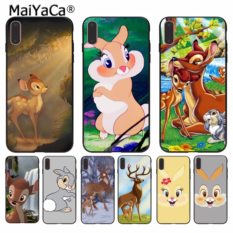 

MaiYaCa Bambi And Thumper Soft Silicone TPU Phone Case Cover Shell for Apple iPhone 8 7 6 6S Plus X XS MAX 5 5S SE XR Cellphones