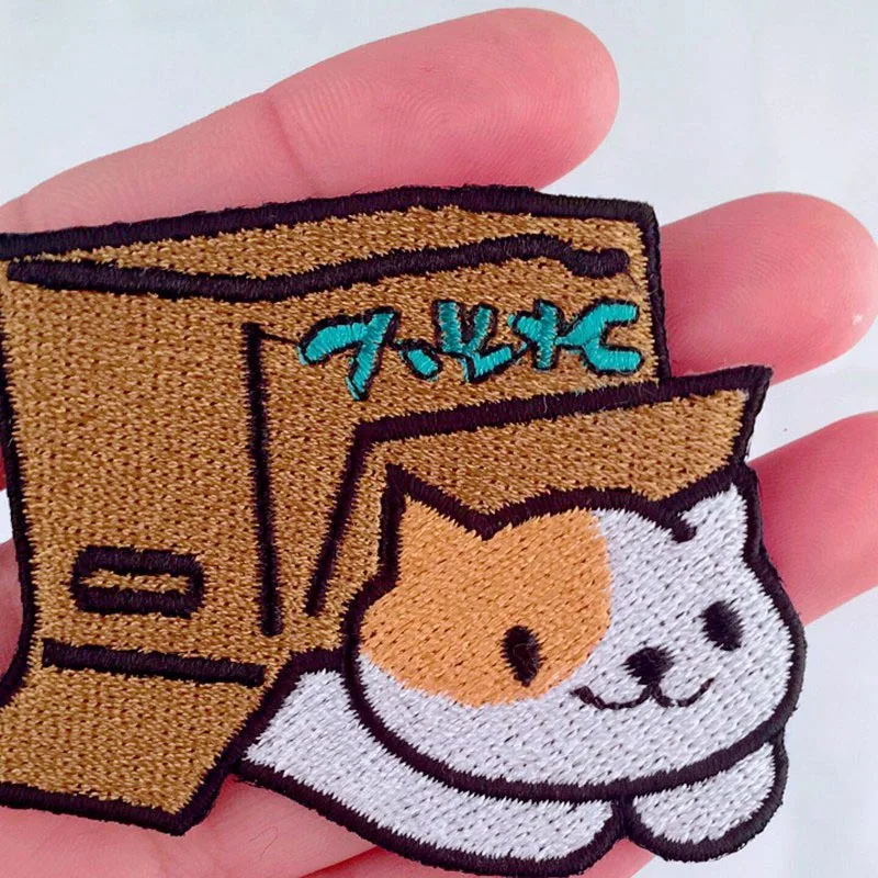 Праджня аниме мультфильма Чеширского Lucky Cat патч лошадь птица корги собака