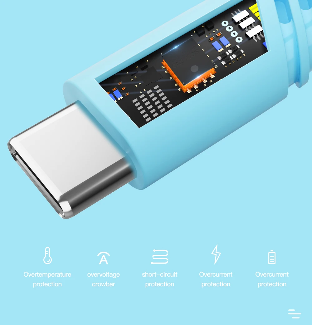 Кабель Essager usb type C для samsung Xiaomi Redmi Note 7 K20 OnePlus 7 Pro 6t провод для быстрой зарядки USBC кабель type-c USB-C зарядное устройство