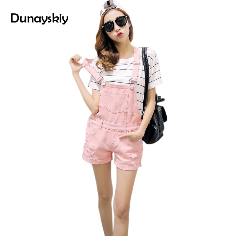 

Women Jean Playsuit Denim Overalls Shorts 2019 Summer Jumpsuits & Rompers Denim overalls for woman Romper Women Dunayskiy
