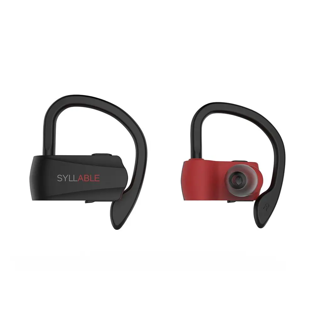 Новые цвета слог D15 bluetooth V5.0 TWS наушники настоящие беспроводные стерео наушники для мобильного телефона Беспроводная Спортивная гарнитура - Цвет: red black
