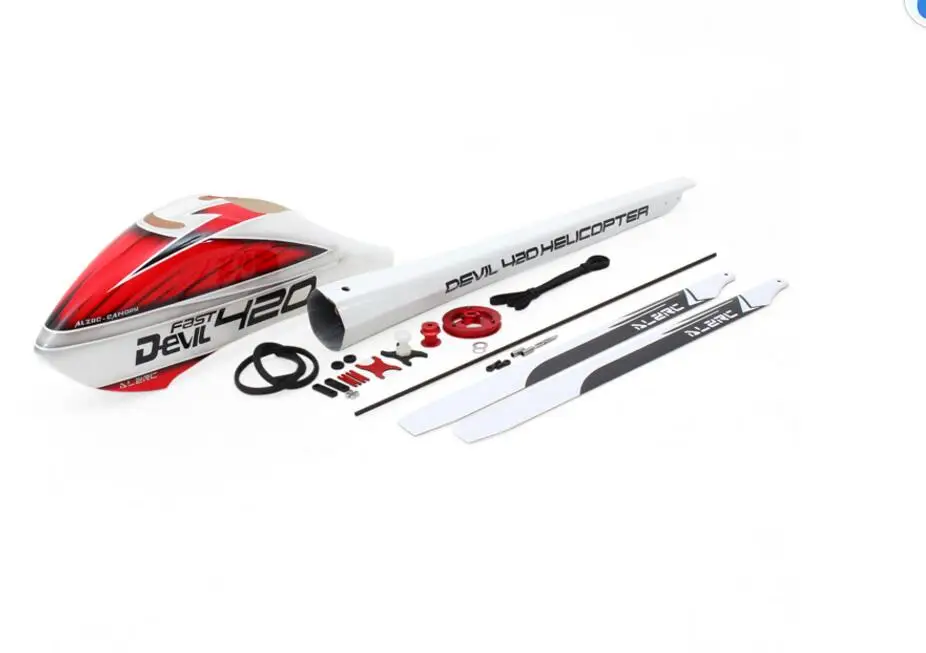 

ALZRC - Devil 380 420 Helicpter Parts FAST Canopy &Tail Pipe Upgrade Set - A fit SAB 380