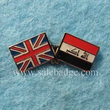 Пользовательские металлический флаг торговый Шпильки умереть ударил трудная эмаль с Дизайн логотип