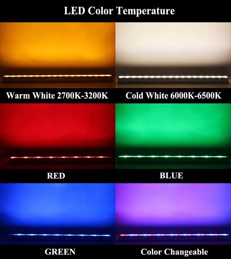 Водонепроницаемый rgb RGB шайбы стены открытый светодиодные фонари шайбы стены 36 Вт светодиодные прожекторы