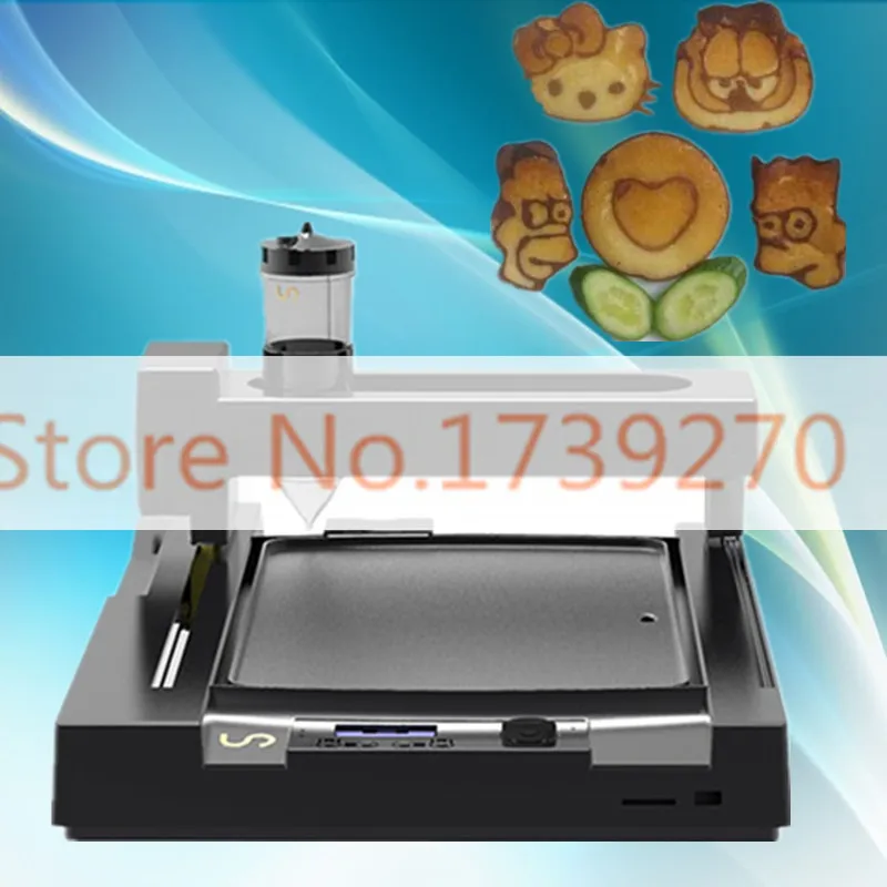 

USB /SD card/WIFI 3D food printer,CE certification pancake printer,bread printer, biscuit printer for paste