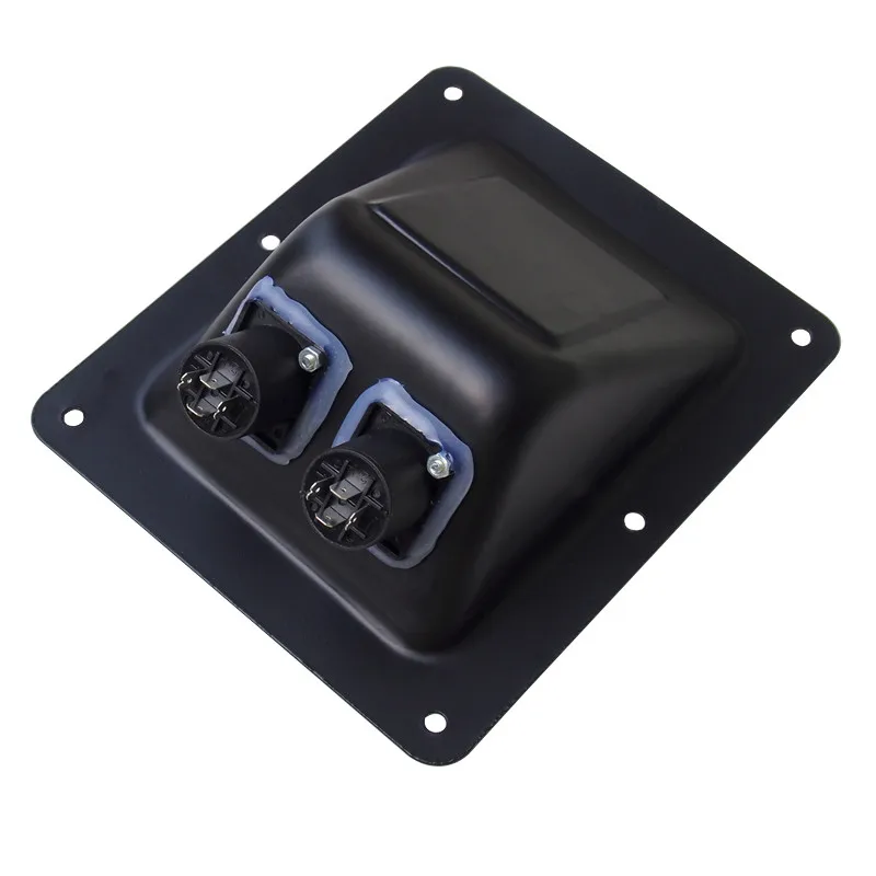 Quadrado Terminal Alto-falante Duplo Nl4 Soquete Placa de Entrada 170*140 para Linha Portátil Orador Disposição Console Mixer Áudio 1pc - Image 3