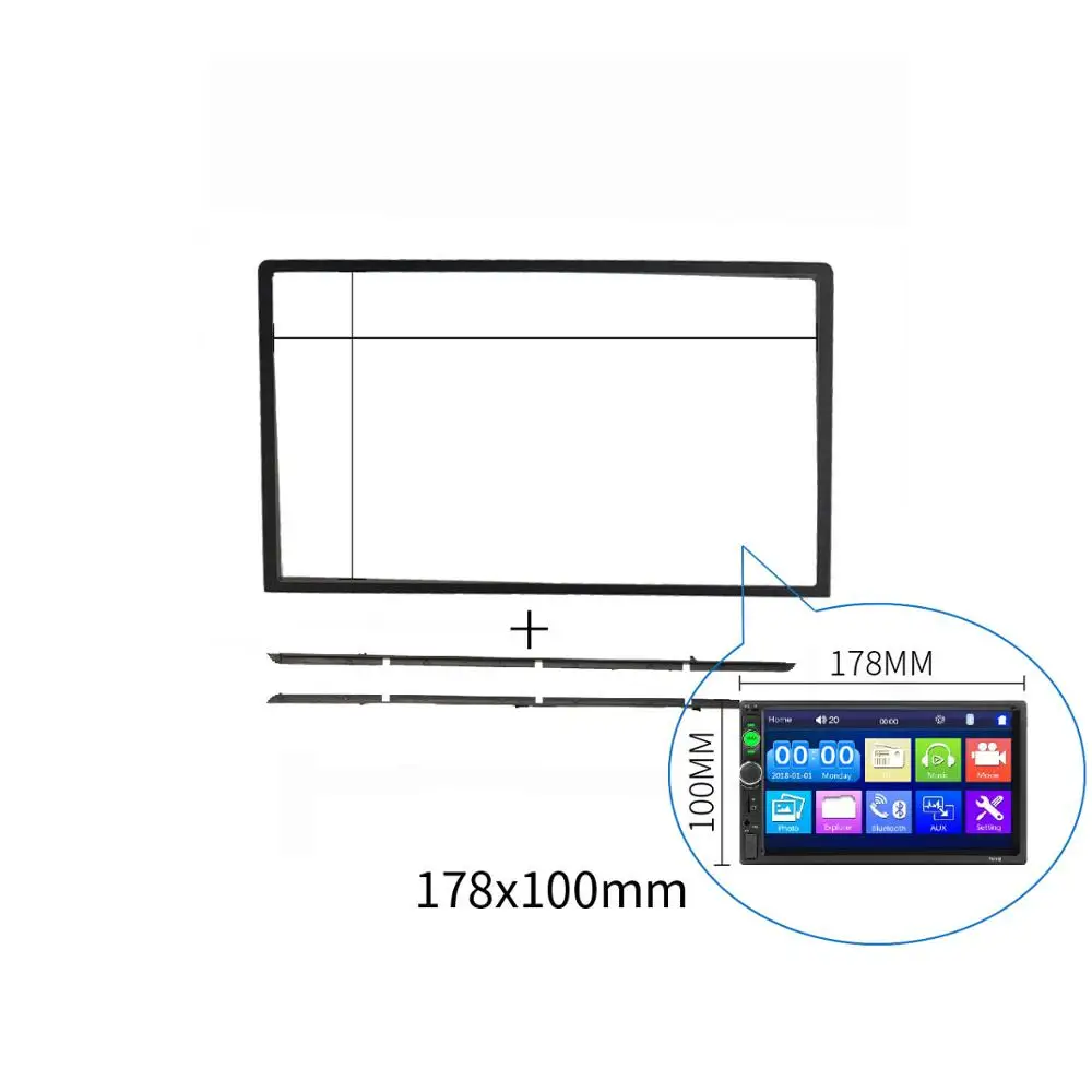 2 Din Радио панель для Buick Excelle Chevrolet Lacetti Nubira Optra Aveo Suzuki Forenza Verona стерео панель окруженная рамка - Название цвета: 178X100mm