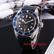 41mm corgeut black dial Sapphire Glass miyota Automatic movement mens Watch C03