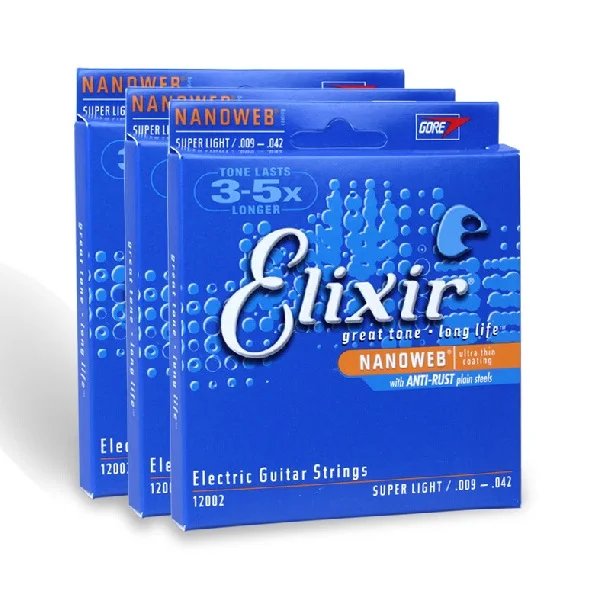 

Elixir Electric Guitar Strings 009 010 011 Cordas Elixir Violao 12000 12002 12050 12052 12077