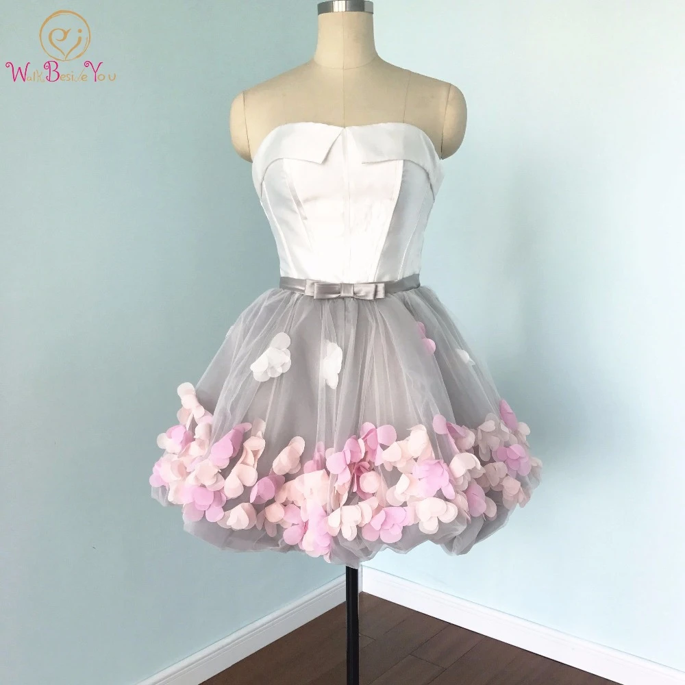 vestido de formatura curto branco