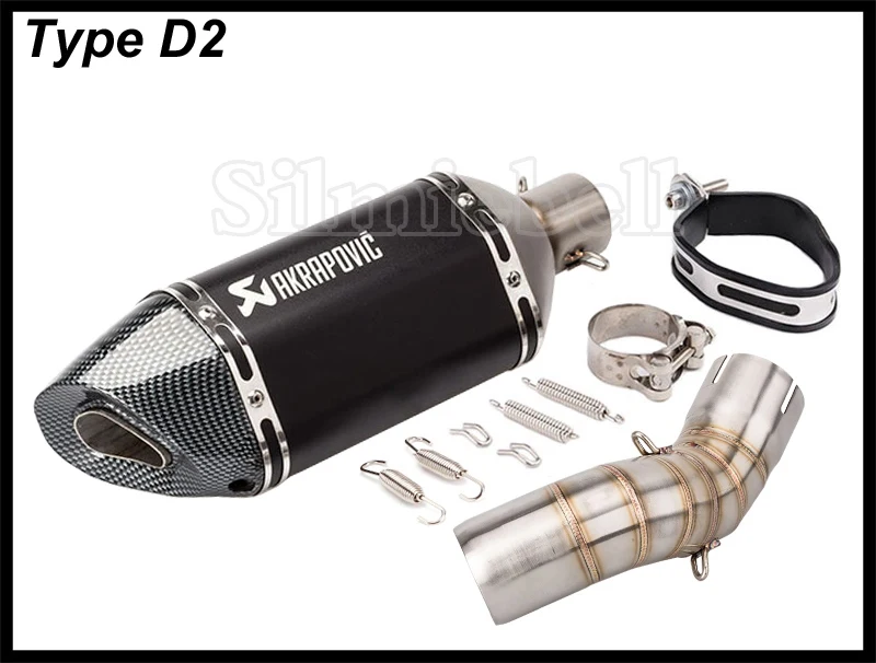 Akrapovic Moto Escape выхлопная труба мотоцикла для Kawasaki Z900 2017 2018 из углеродного волокна