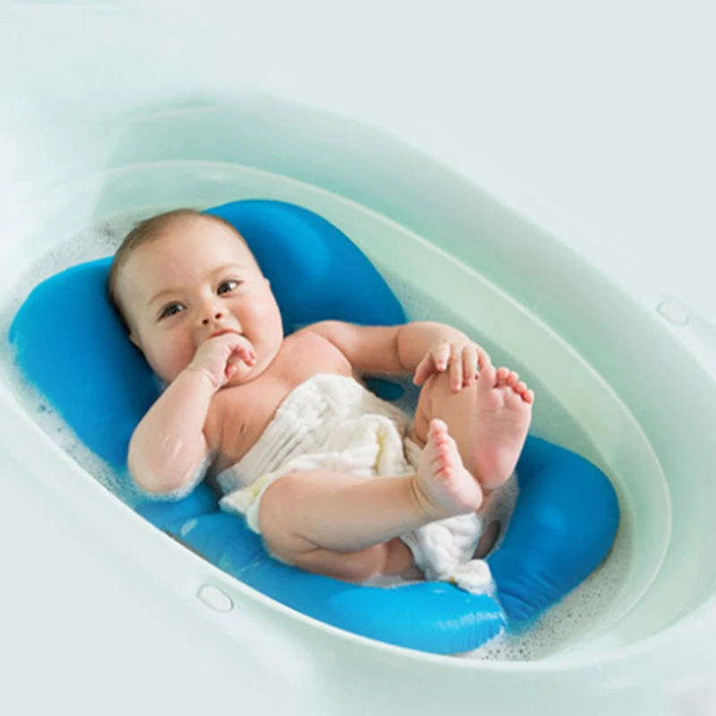 Детская портативная воздушная подушка, эластичная ткань, Детские ванны, матрас подушка, подушка для шезлонга, плавающий мягкий коврик для новорожденных 0-12 м