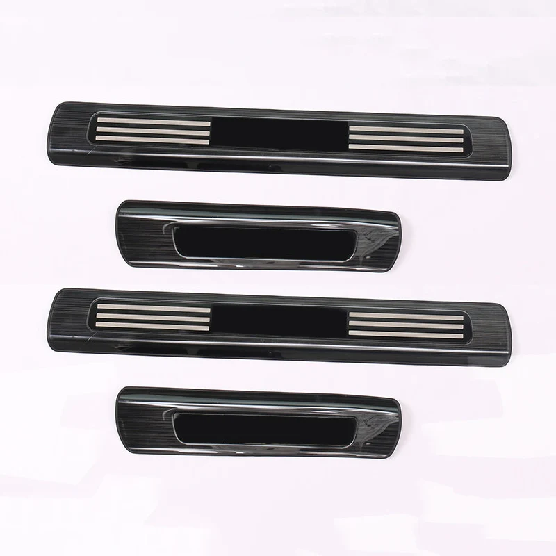 Для Volvo XC90- черная защита дверных порогов автомобиля накладка Защитная крышка аксессуары для стайлинга автомобиля 4 шт
